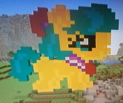 Size: 465x387 | Tagged: safe, artist:theanimefanz, character:coco pommel, minecraft, minecraft pixel art, pixel art
