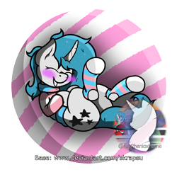 Size: 2000x2000 | Tagged: safe, artist:phenioxflame, base used, oc, oc:phenioxflame, species:pony, species:unicorn, blushing, clothing, cute, female, laughing, messy mane, pride, simple background, socks, solo, sweater, trans female, transgender, transparent background