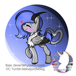 Size: 2000x2000 | Tagged: safe, artist:phenioxflame, base used, oc, oc:melody silver, blushing, cute, simple background, solo, transparent background