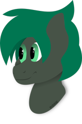 Size: 1302x1978 | Tagged: safe, artist:ponkus, oc, oc only, oc:minus, species:earth pony, species:pony, bust, green eyes, green mane, lineless, male, minimalist, modern art, request, requested art, simple background, solo, stallion, transparent background