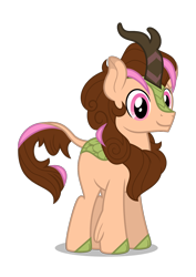 Size: 992x1403 | Tagged: safe, artist:limedreaming, oc, oc only, oc:think pink, species:kirin, species:pony, episode:sounds of silence, g4, my little pony: friendship is magic, cloven hooves, kirin-ified, male, show accurate, simple background, solo, species swap, stallion, transparent background, vector
