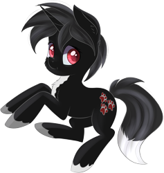 Size: 1647x1738 | Tagged: safe, artist:brok-enwings, oc, oc only, oc:dog whisperer, species:pony, species:unicorn, black mane, looking at you, male, simple background, solo, stallion, transparent background, unshorn fetlocks