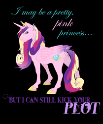 Size: 982x1177 | Tagged: safe, artist:carnivorouscaribou, character:princess cadance, species:pony, female, poster, solo