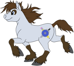 Size: 631x560 | Tagged: safe, artist:carnivorouscaribou, oc, oc only, oc:rough sketch (carnivorouscaribou), species:earth pony, species:pony, female, mare, simple background, solo, transparent background, unshorn fetlocks