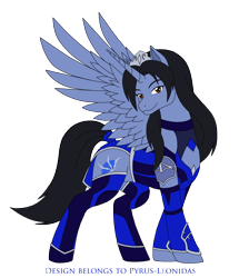 Size: 1534x1784 | Tagged: safe, artist:pyrus-leonidas, species:alicorn, species:pony, series:mortal kombat:defenders of equestria, armor, boots, female, jewelry, kitana, looking at you, mare, mortal kombat, mortal kombat 11, new outfit, ponified, princess, shoes, simple background, smiling, solo, tiara, transparent background, video game crossover
