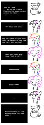 Size: 400x1125 | Tagged: safe, artist:ozzyg, character:pinkie pie, character:rainbow dash, character:twilight sparkle, species:earth pony, species:pony, species:unicorn, comic, female, mare, oregon trail, pony trail, pun