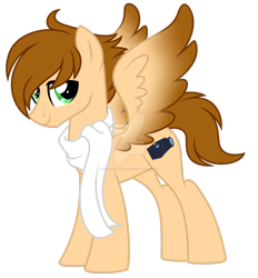 Size: 1280x1382 | Tagged: safe, artist:crystal-tranquility, oc, oc:quick focus, species:pegasus, species:pony, clothing, deviantart watermark, male, obtrusive watermark, scarf, simple background, solo, stallion, transparent background, watermark