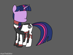 Size: 1200x900 | Tagged: safe, artist:aryatheeditor, character:twilight sparkle, character:twilight sparkle (alicorn), species:alicorn, species:pony, avengers, avengers: endgame, clothing, design, elements of harmony, faceless female, female, hero, marvel, no face, offscreen character, solo, suit