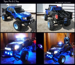 Size: 1600x1389 | Tagged: safe, artist:lonewolf3878, character:nightmare moon, character:princess luna, species:pony, custom, ford raptor, irl, photo, pickup truck, plushie, radio control, toy