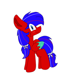 Size: 1378x1378 | Tagged: safe, artist:circuspaparazzi5678, oc, species:pegasus, species:pony, adopted, bow, liberty, mabel