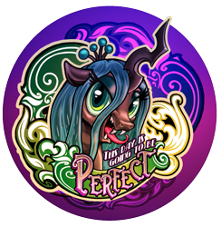 Size: 1229x1259 | Tagged: safe, artist:harwick, character:queen chrysalis, species:changeling, changeling queen, chrysalis day, fangs, female, open mouth, smiling, this day aria, tongue out