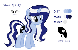 Size: 1895x1229 | Tagged: safe, artist:darbypop1, base used, oc, oc:moon heart, species:pony, species:unicorn, female, mare, reference sheet, simple background, solo, transparent background