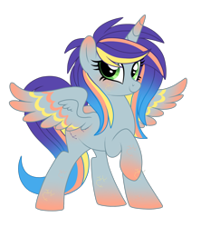 Size: 1338x1505 | Tagged: safe, artist:crystal-tranquility, oc, oc:crystal violet, species:alicorn, species:pony, alicorn oc, female, mare, simple background, solo, transparent background