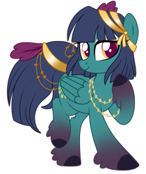 Size: 1009x1202 | Tagged: safe, artist:crystal-tranquility, oc, oc:razzle dazzle, species:pegasus, species:pony, female, mare, simple background, solo, transparent background