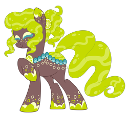Size: 1963x1752 | Tagged: safe, artist:crystal-tranquility, oc, oc:tooty fruity, species:pony, female, mare, original species, pond pony, simple background, solo, transparent background