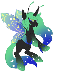 Size: 1455x1909 | Tagged: safe, artist:crystal-tranquility, oc, species:changeling, simple background, solo, transparent background