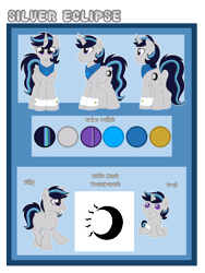 Size: 3000x4000 | Tagged: safe, artist:crystal-tranquility, oc, oc:silver eclipse, species:pony, baby, baby pony, colt, male, reference sheet, solo, stallion