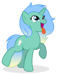 Size: 4075x5368 | Tagged: safe, artist:limedreaming, oc, oc only, oc:lily pond, species:pony, species:unicorn, female, freckles, mare, silly, simple background, solo, transparent background, vector