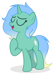Size: 3942x5438 | Tagged: safe, artist:limedreaming, oc, oc only, oc:lily pond, species:pony, species:unicorn, female, freckles, mare, simple background, singing, solo, transparent background, vector
