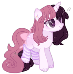 Size: 1280x1296 | Tagged: safe, artist:moon-rose-rosie, artist:ponies-bases, base used, oc, oc only, oc:valentina, species:pony, species:unicorn, bow, clothing, female, filly, freckles, simple background, socks, solo, striped socks, tail bow, teenager, transparent background, white outline