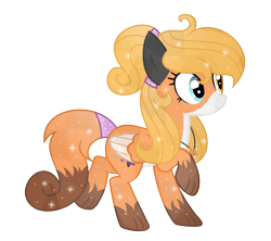 Size: 1985x1761 | Tagged: safe, artist:darbypop1, oc, oc only, oc:harper fox, species:crystal pony, species:fox, species:pegasus, species:pony, crystallized, female, fox pony, hybrid, mare, simple background, solo, transparent background, two toned wings, wings