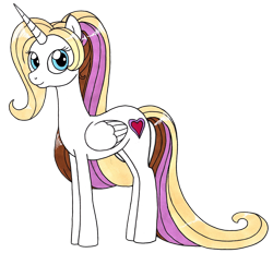 Size: 2558x2375 | Tagged: safe, artist:killerteddybear94, edit, oc, oc only, oc:merry heart, species:alicorn, species:pony, 2020 community collab, derpibooru community collaboration, alicorn oc, cute, looking at you, simple background, solo, transparent background