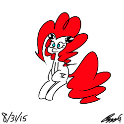 Size: 512x512 | Tagged: safe, artist:ozzyg, oc, oc only, oc:red v5, species:pony, female, mare, sitting, solo