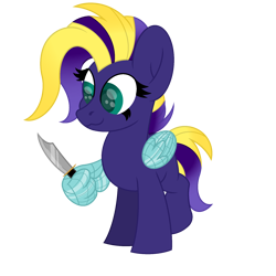 Size: 1800x1800 | Tagged: safe, artist:ponkus, oc, oc only, oc:void flight, species:pegasus, species:pony, fallout equestria, female, mare, prosthetics, simple background, solo, transparent background, wing hands, wings