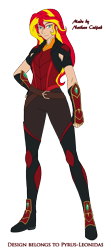 Size: 1305x2928 | Tagged: safe, artist:pyrus-leonidas, part of a set, character:sunset shimmer, species:human, series:mortal kombat:defenders of equestria, my little pony:equestria girls, badass, boots, bracer, clothing, crossover, female, fingerless gloves, gloves, high res, human coloration, humanized, mortal kombat, pants, part of a series, rayla, shoes, simple background, solo, the dragon prince, transparent background, video game crossover, woman
