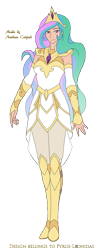 Size: 1372x3342 | Tagged: safe, artist:pyrus-leonidas, part of a set, character:princess celestia, species:human, series:mortal kombat:defenders of equestria, beautiful, bedroom eyes, crossover, crown, female, high res, humanized, jewelry, looking at you, mortal kombat, part of a series, pretty, regalia, simple background, smiling, solo, transparent background, video game crossover, woman