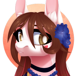 Size: 1000x1000 | Tagged: safe, artist:nika-rain, oc, oc only, species:pony, bust, cute, female, mare, portrait, simple background, solo, trade, transparent background
