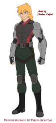 Size: 1316x2857 | Tagged: safe, artist:pyrus-leonidas, part of a set, character:big mcintosh, species:human, series:mortal kombat:defenders of equestria, armor, augmented, belt, boots, clothing, crossover, humanized, jax briggs, knee pads, male, man, mortal kombat, pants, shoes, simple background, solo, transparent background, video game crossover