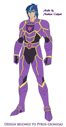 Size: 1271x2429 | Tagged: safe, artist:pyrus-leonidas, part of a set, character:shining armor, species:human, series:mortal kombat:defenders of equestria, armor, crossover, description at source, humanized, looking at you, male, man, mortal kombat, siegfried, simple background, smiling, solo, soul calibur, transparent background, video game crossover, wavy mouth