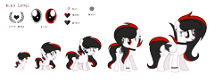 Size: 6000x2200 | Tagged: safe, artist:darbypop1, oc, oc:black laurel, species:pegasus, species:pony, 5-year-old, age progression, baby, baby pony, female, filly, high res, mare, simple background, solo, teenager, transparent background, two toned wings, wings