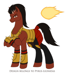 Size: 1280x1429 | Tagged: safe, artist:pyrus-leonidas, species:earth pony, species:pony, series:mortal kombat:defenders of equestria, mortal kombat, mortal kombat x, multiple limbs, ponified, sheeva, shokan, simple background, solo, transparent background