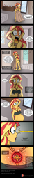 Size: 2084x10608 | Tagged: safe, artist:niban-destikim, artist:pacificside18, character:sunset shimmer, comic:inner thoughts, my little pony:equestria girls, bathroom, bed, bedroom, belly, belly button, big belly, blushing, breasts, cleavage, closet, comic, confused, covering, dresser, embarrassed, frame, geode, geode of empathy, jewelry, looking at you, looking back, looking back at you, looking over shoulder, magical geodes, mirror, necklace, picture frame, preggo shimmer, pregnant, pregnant equestria girls, shower, sunset preggers, window