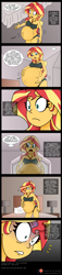 Size: 2089x9108 | Tagged: safe, artist:niban-destikim, artist:pacificside18, character:sunset shimmer, comic:inner thoughts, my little pony:equestria girls, bed, bedroom, belly, belly button, big belly, clothing, comic, disbelief, frightened, geode, geode of empathy, kicking, lamp, magical geodes, nightstand, onomatopoeia, preggo shimmer, pregnant, pregnant equestria girls, rubbing, sunset preggers, wat, wide eyes
