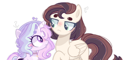 Size: 1280x612 | Tagged: safe, artist:frostbases, artist:moon-rose-rosie, base used, oc, oc only, oc:moon rose, oc:theodosia, species:alicorn, species:pegasus, species:pony, female, filly, mare, simple background, transparent background