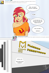 Size: 1000x1500 | Tagged: safe, artist:deltalima, character:sunset shimmer, comic:dickhead shimmer 2, my little pony:equestria girls, comic, dialogue, offscreen character, planned parenthood