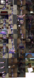 Size: 5120x11566 | Tagged: safe, alternate version, artist:fazbearsparkle, character:shining armor, character:twilight sparkle, character:twilight sparkle (scitwi), species:eqg human, my little pony:equestria girls, 3d, bathroom, bedroom, cooked, crossover, drip, five nights at freddy's, freddy fazbear, panic, source filmmaker, tablet, vase