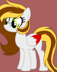 Size: 1725x2156 | Tagged: safe, artist:circuspaparazzi5678, base used, oc, oc:windy artistic, species:pegasus, species:pony, glasses, smiling, solo