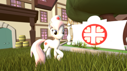 Size: 2560x1440 | Tagged: safe, artist:phenioxflame, character:nurse redheart, species:earth pony, species:pony, 3d, female, hospital, solo, source filmmaker