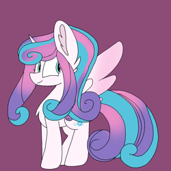 Size: 1378x1378 | Tagged: safe, artist:circuspaparazzi5678, character:princess flurry heart, species:alicorn, species:pony, cute, cutie mark, female, fullbody, older, older flurry heart, solo