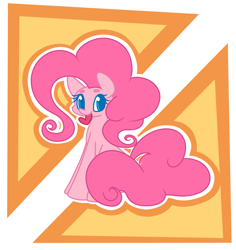 Size: 2351x2493 | Tagged: safe, artist:hedgehog-plant, character:pinkie pie, species:earth pony, species:pony, colored pupils, cute, diapinkes, female, heart, high res, mare, mouth hold, sitting, solo