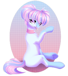 Size: 1173x1308 | Tagged: safe, artist:nika-rain, oc, oc only, oc:snowflake, species:earth pony, species:pony, cute, female, full body, simple background, solo, trade