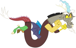 Size: 3077x1949 | Tagged: safe, artist:yanoda, character:discord, episode:twilight's kingdom, g4, my little pony: friendship is magic, cute, discute, disquee, faec, male, simple background, solo, transparent background, vector