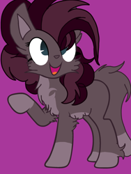 Size: 1736x2312 | Tagged: safe, artist:circuspaparazzi5678, base used, oc, oc:cartoon party, parent:pinkie pie, species:earth pony, species:pony, g4, cat, catpony, cute, fluffy, good side, normal version, original species, parent:cartoon cat, solo