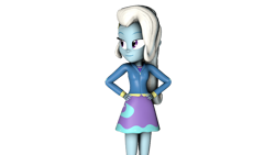 Size: 1192x670 | Tagged: safe, artist:fazbearsparkle, character:trixie, species:eqg human, g4, my little pony:equestria girls, 3d, clothing, female, hoodie, miniskirt, simple background, skirt, solo, source filmmaker, transparent background