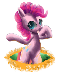 Size: 1424x1781 | Tagged: safe, artist:owlvortex, character:pinkie pie, female, fourth wall, solo