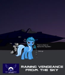Size: 835x956 | Tagged: safe, artist:lonewolf3878, character:trixie, species:pony, species:unicorn, advertisement, air force, female, fighter, helmet, jet, mare, new lunar republic, pak-fa, plane, recruitment poster, solo